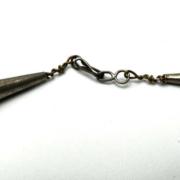 Zuni Three-Strand Bird Fetish Necklace — Shell/Abalone & Sterling Silver  — EUC - Picture 6 of 9